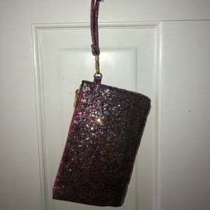 Pink Sequin Clutch with Built-In Portable Charger